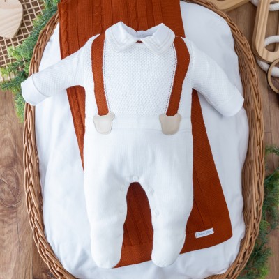  Saída de Maternidade Suspensório - Ferrugem